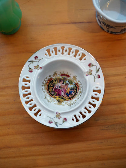 Rococo Ceramic Reticulated Dish