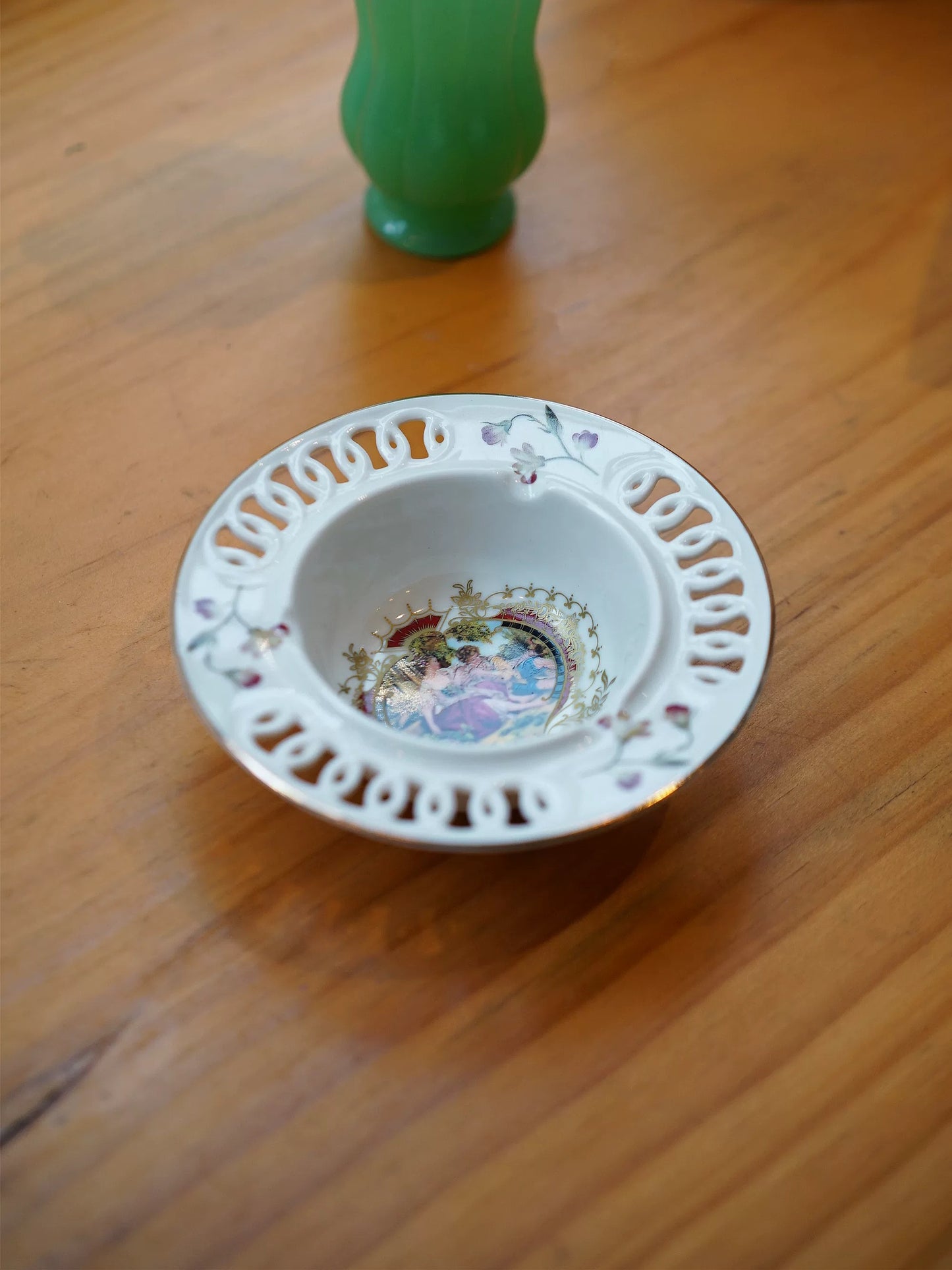 Rococo Ceramic Reticulated Dish