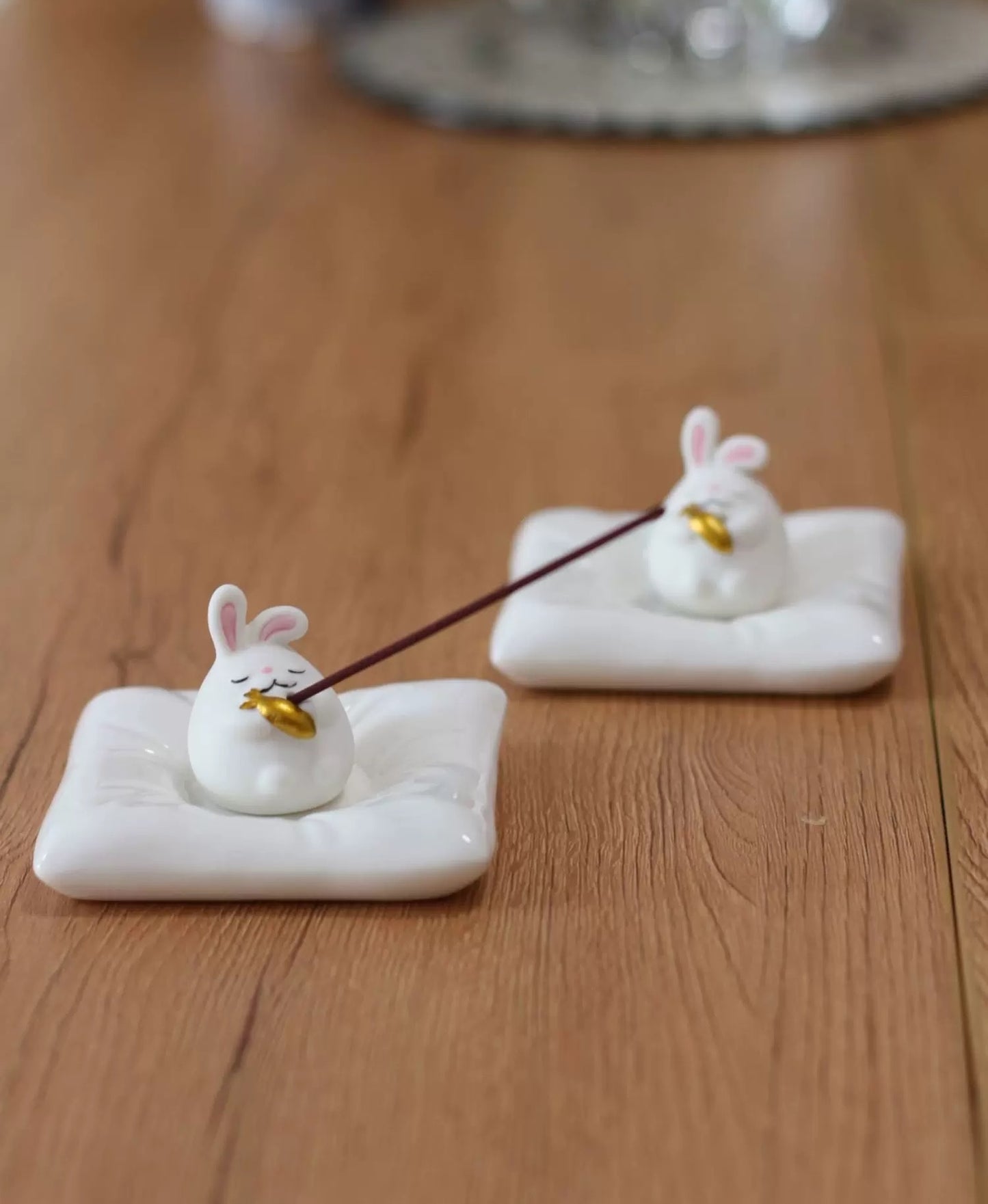 Serenity Bunny Ceramic Incense Holder