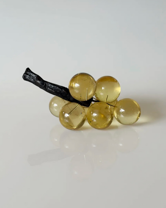 Golden Resin Grape Cluster Sculpture – USA, 1960s (As-Is Special Price)