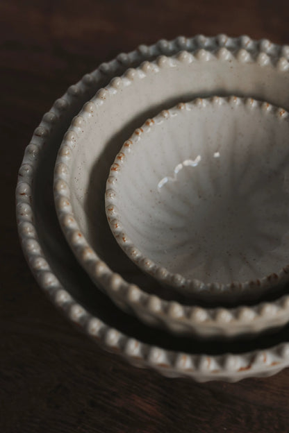 Ripplefoot Ceramic Nesting Bowl Set