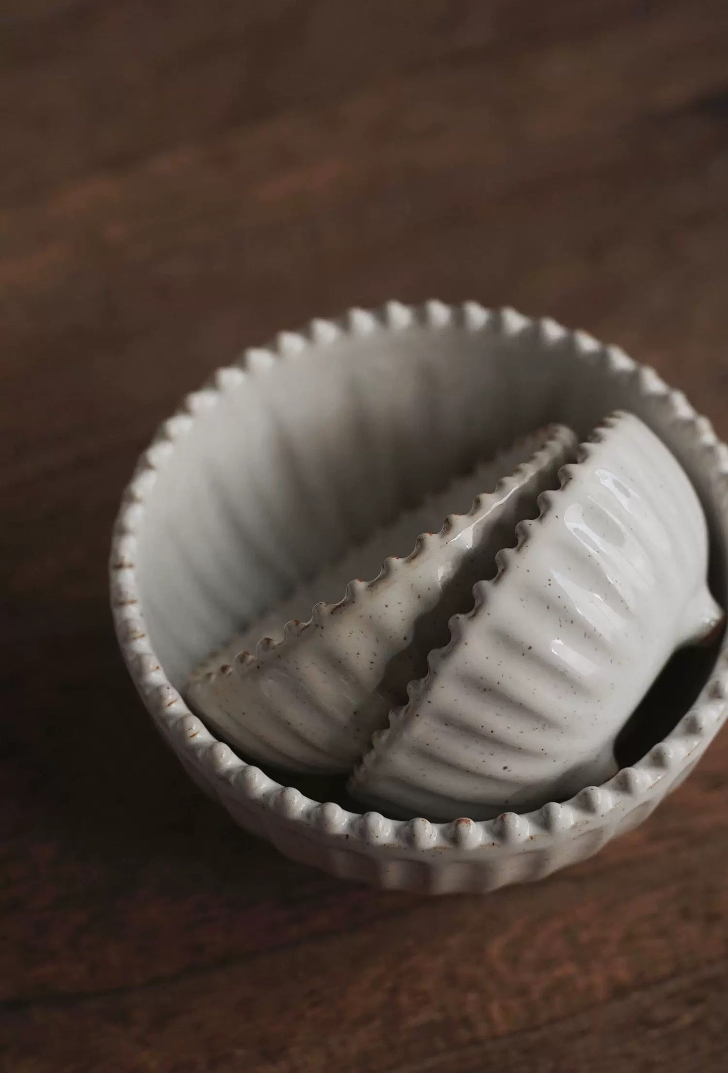 Ripplefoot Ceramic Nesting Bowl Set