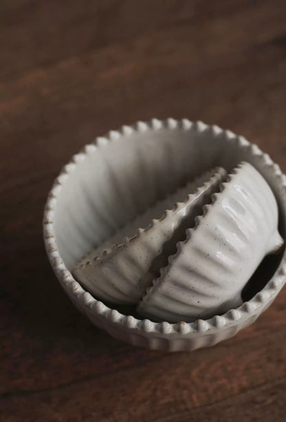 Ripplefoot Ceramic Nesting Bowl Set