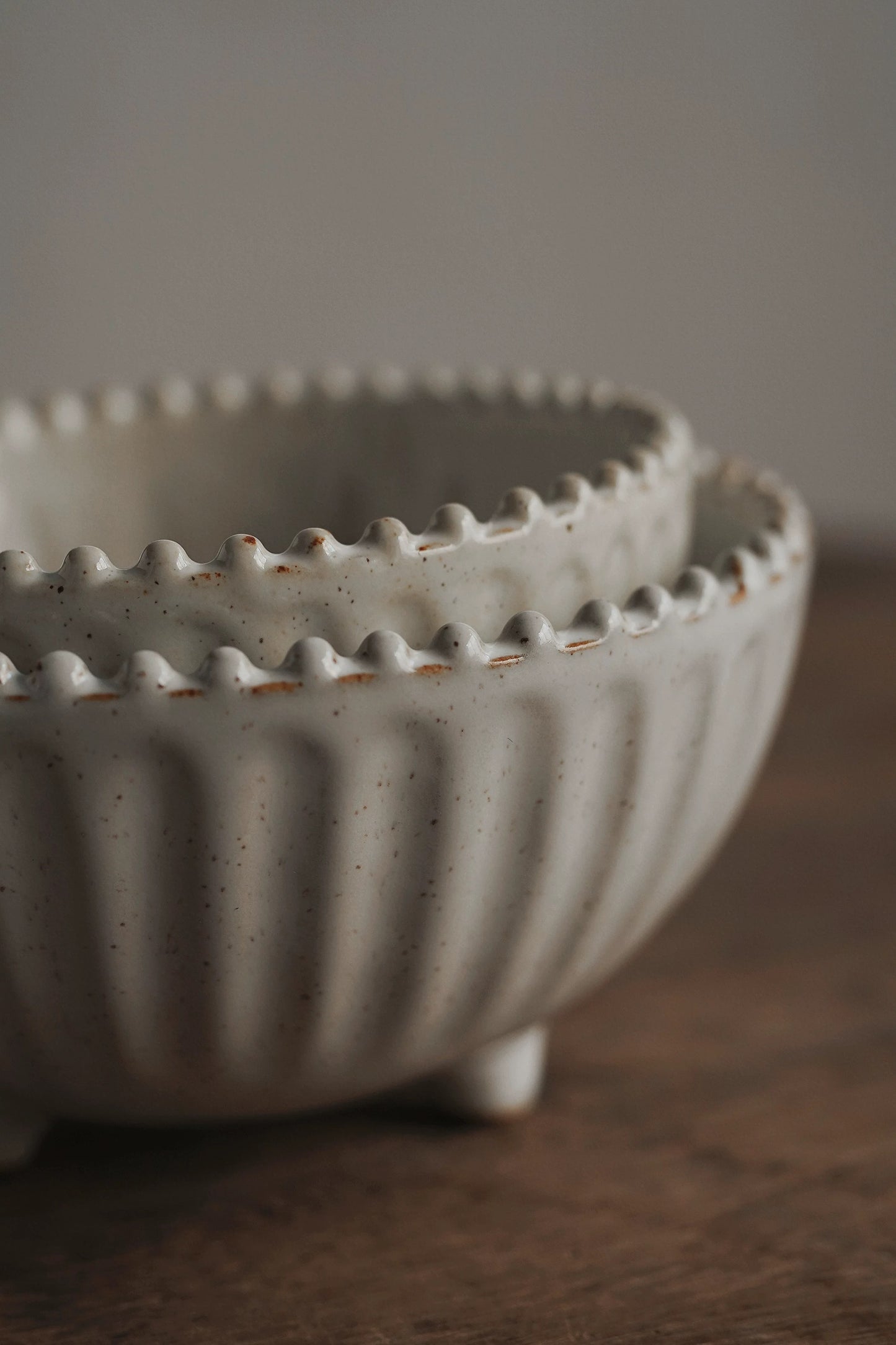 Ripplefoot Ceramic Nesting Bowl Set