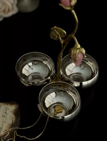 Vintage Gilded Nuts & Trinket Stand
