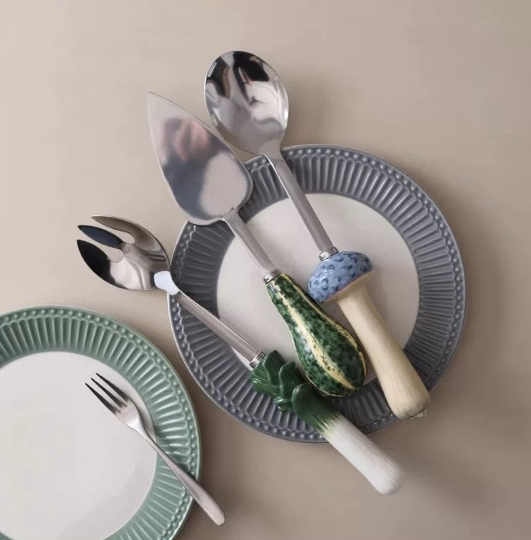 Garden Bounty Ceramic Serving Utensil Set