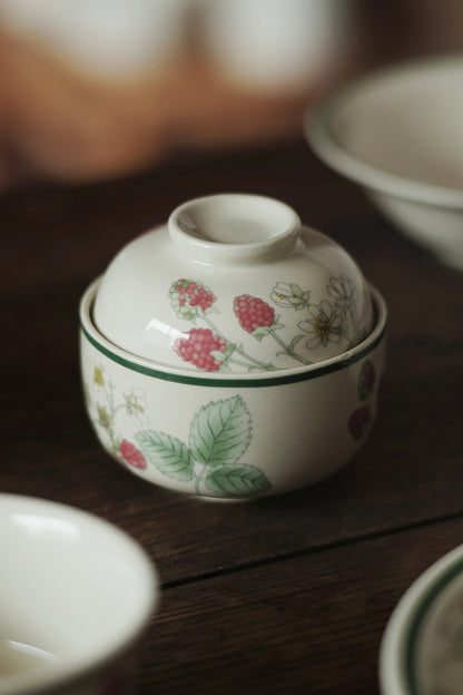 Wild Berry Ceramic Bowl & Lid