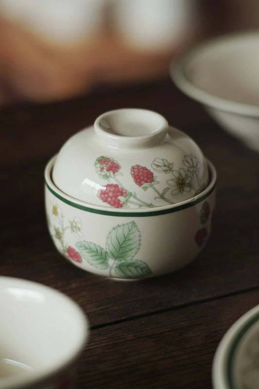 Wild Berry Ceramic Bowl & Lid