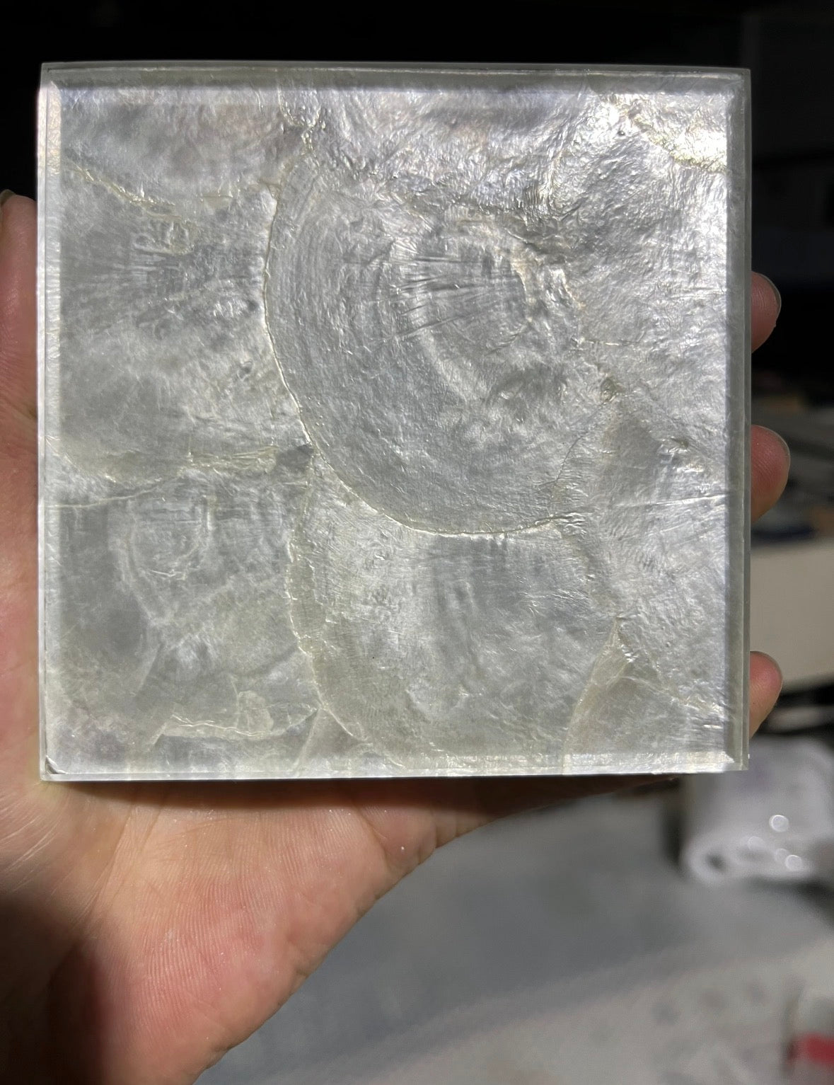 Pearlescent Tide Laminated Glass