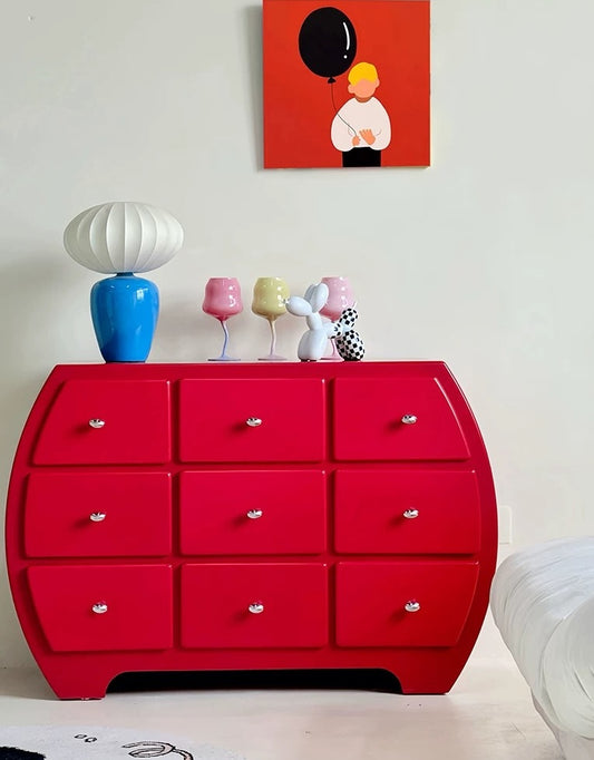 Bubble Pop 9-Drawer Curved Cabinet