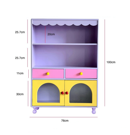 Whimsical Pastel Play Cabinet