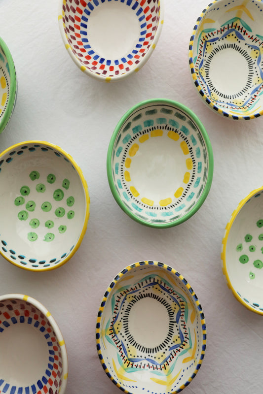 Vibrant Hand-Made Ceramic Bowls all