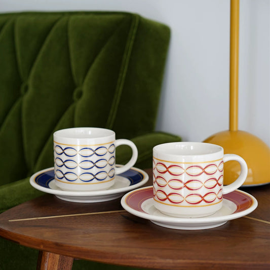 Retro Orbit Cup & Saucer