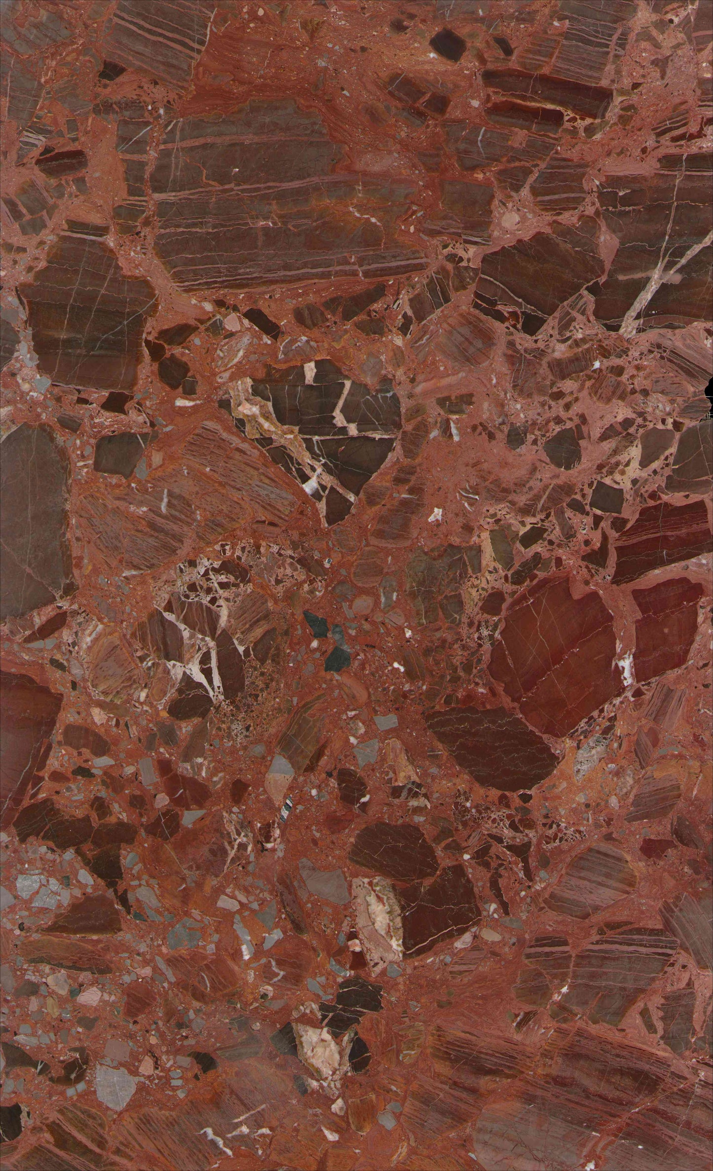 Fragmented Fire Breccia