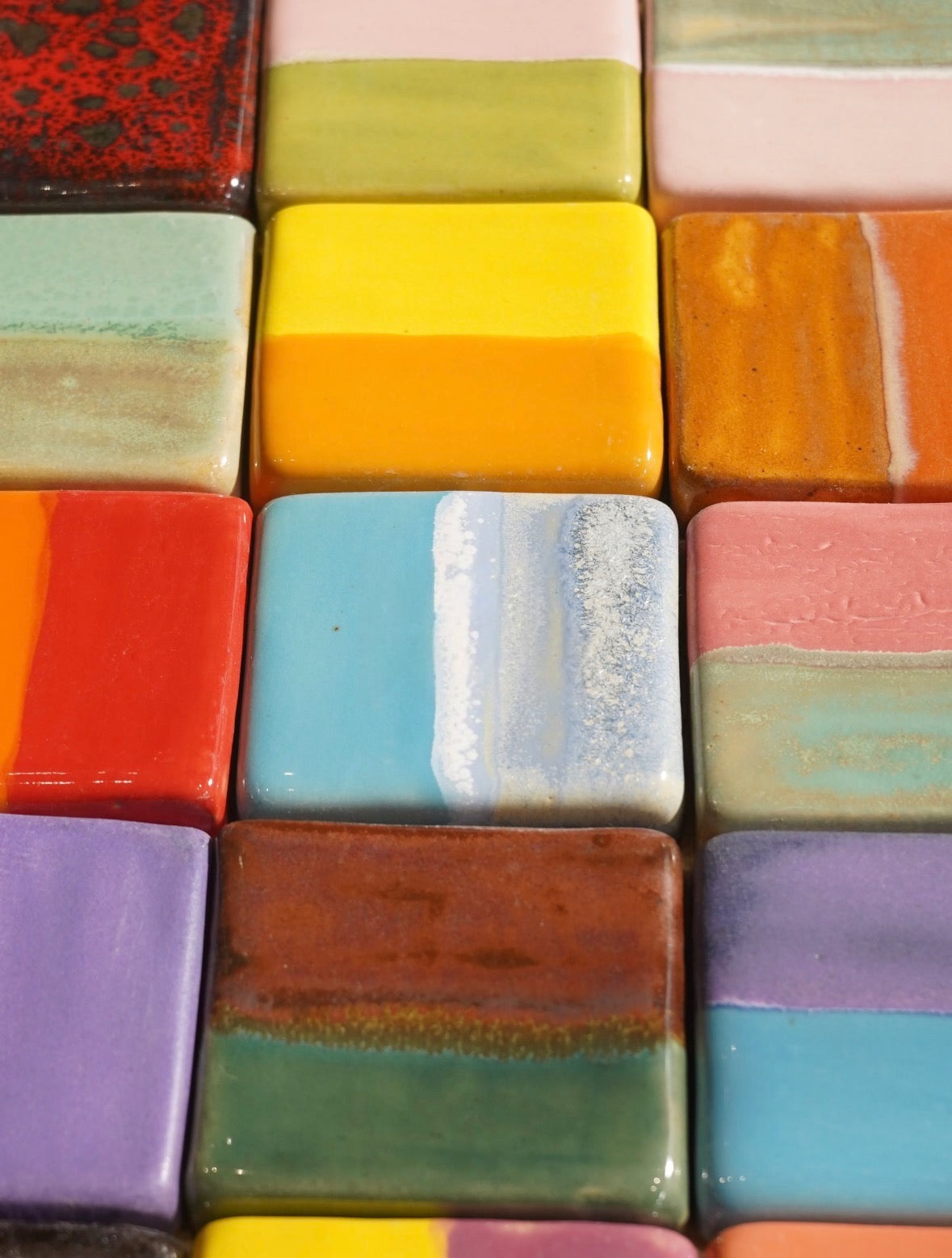 Vivid Spectrum Handmade Tile