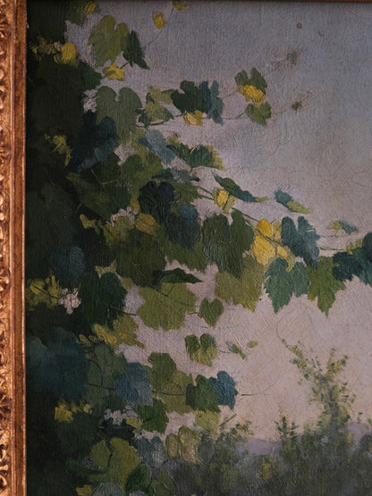Friedrich Delcroix “Small Concert” Oil Painting