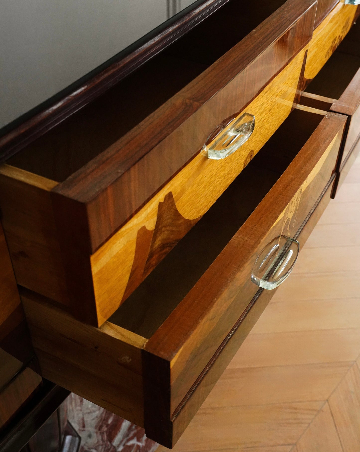Vittorio Dassi Art Deco Marble Base Sideboard