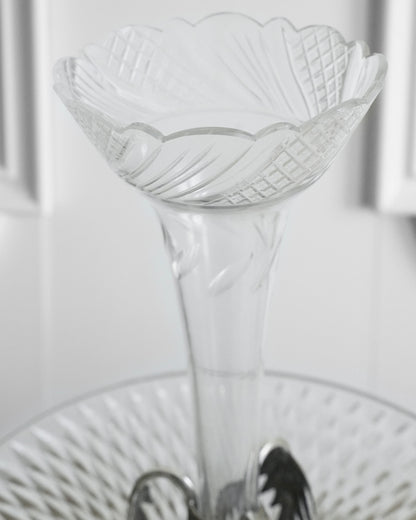Palm Tree Crystal Epergne Centerpiece