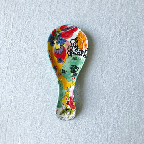 Hand-Painted Floral Spoon