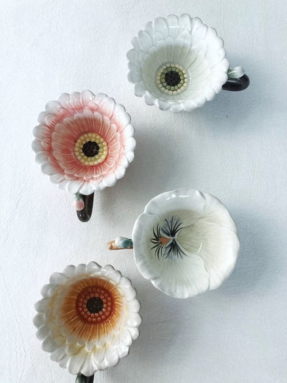 Floral Ceramic Cups