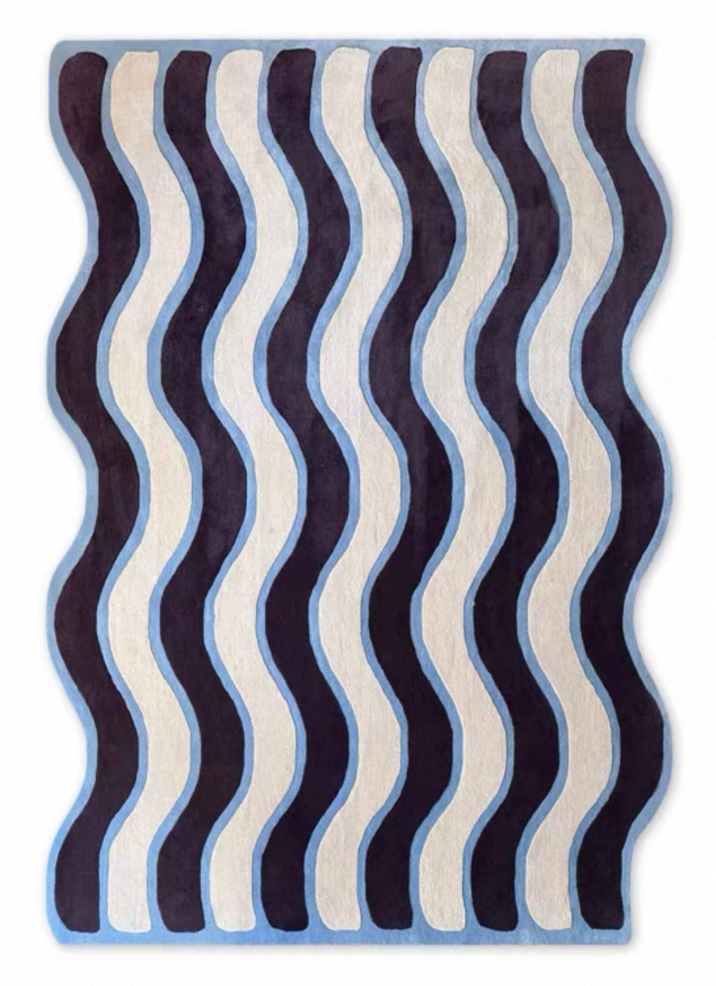 Bassin Bleu Handwoven Rug – Indigo Wave