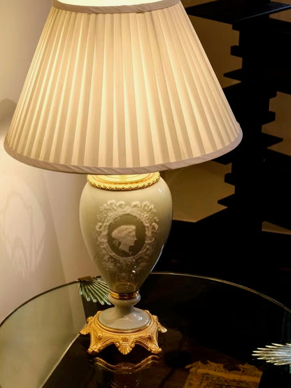 British 1900s Ceramic Table Lamp