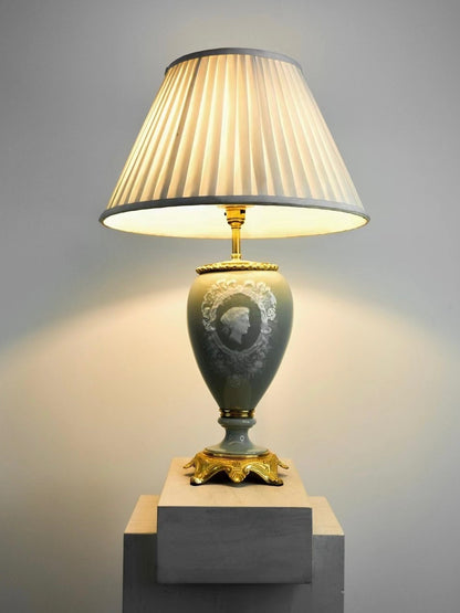 British 1900s Ceramic Table Lamp