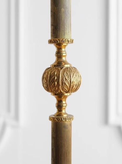 19th Century British Marble and Jade Floor Lamp