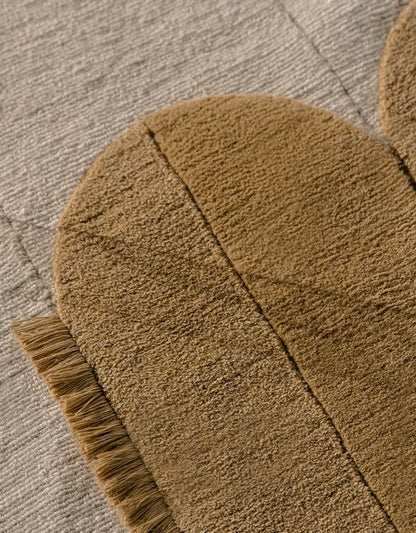 Arc Loom Handwoven Rug – Ochre Beige