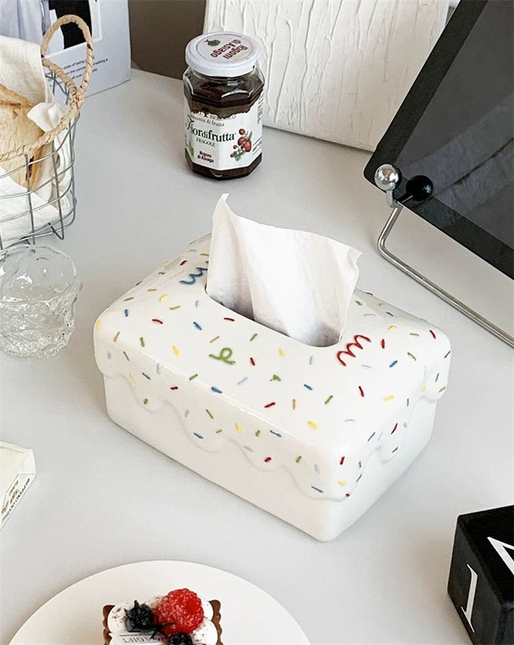 Sprinkle Elegance Ceramic Tissue Holders