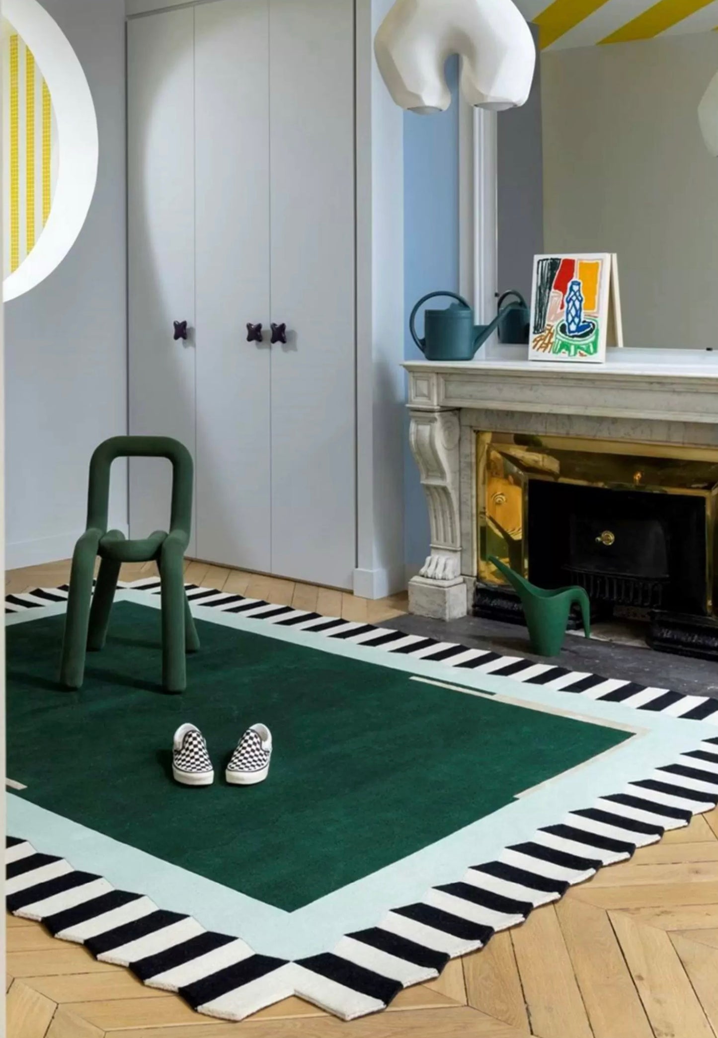 Stepscape Handwoven Rug — Four Colorways