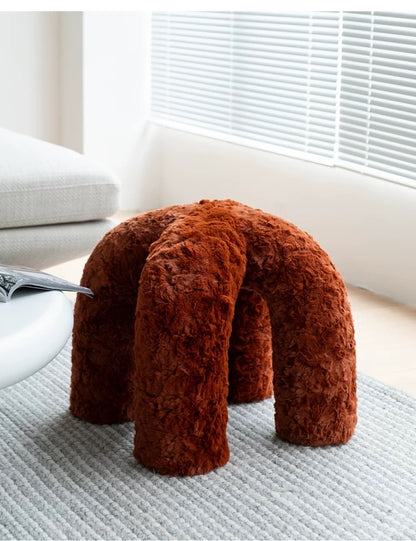 Octopus Arched Bouclé Stools