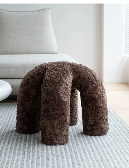 Octopus Arched Bouclé Stools