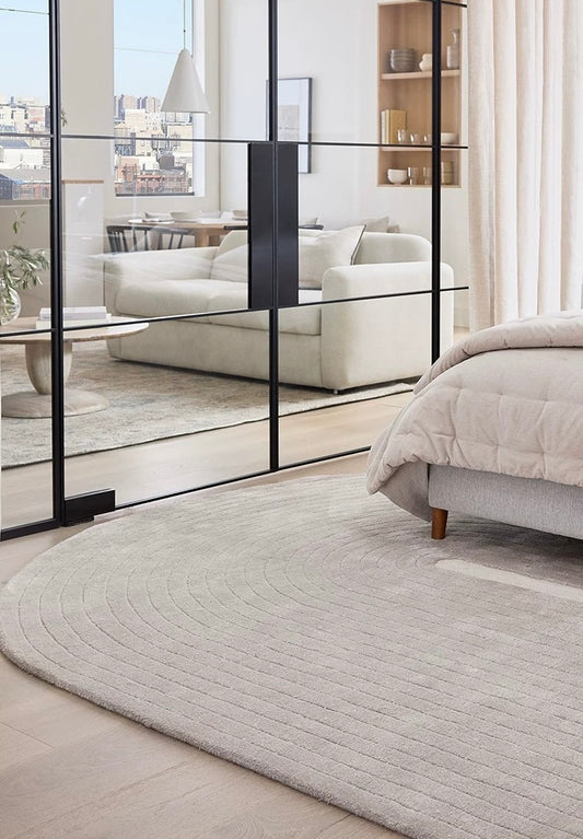 Archline Handwoven Rug – Cream & Ivory