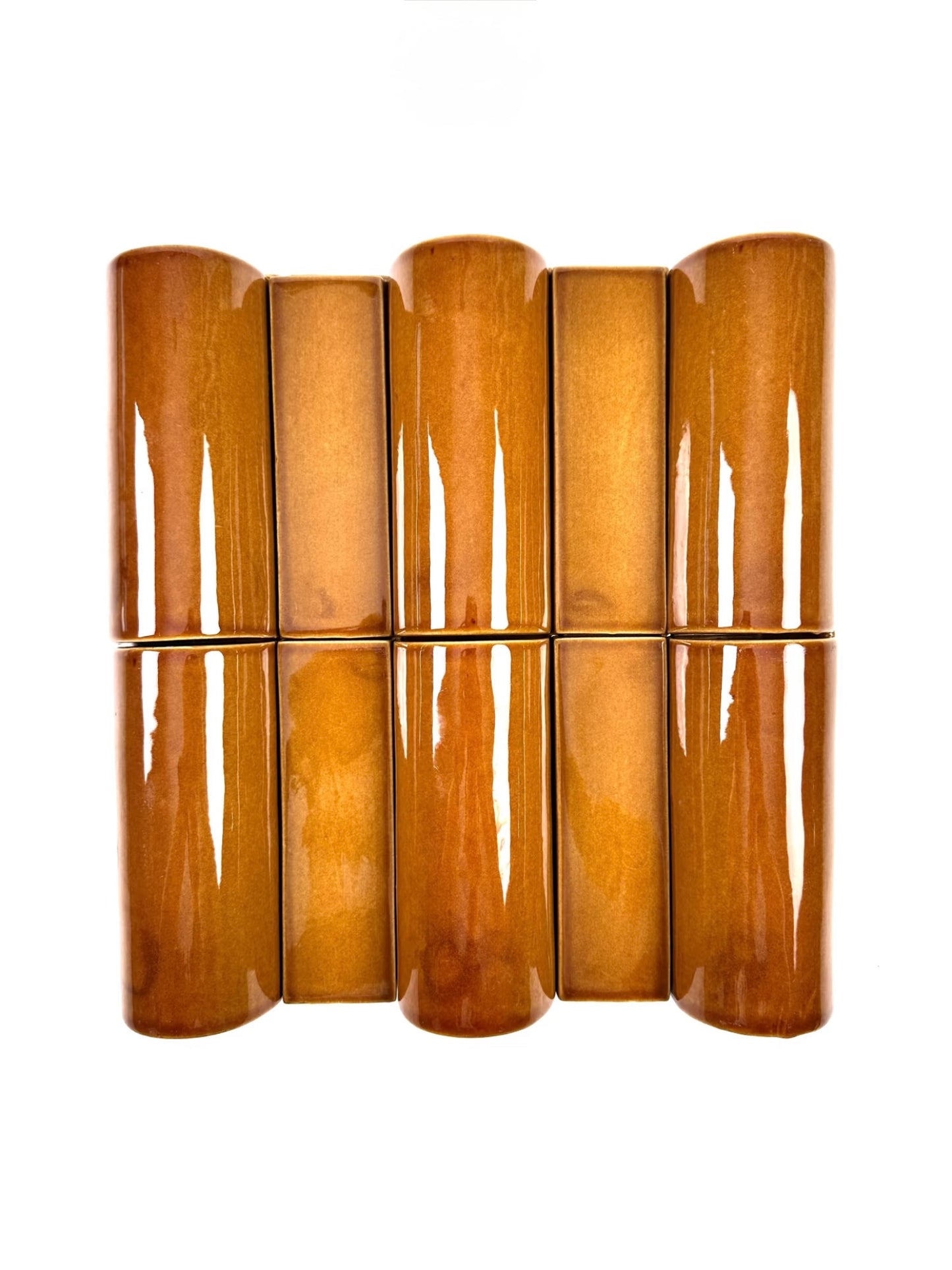 Amber Barrel Handcrafted Tile
