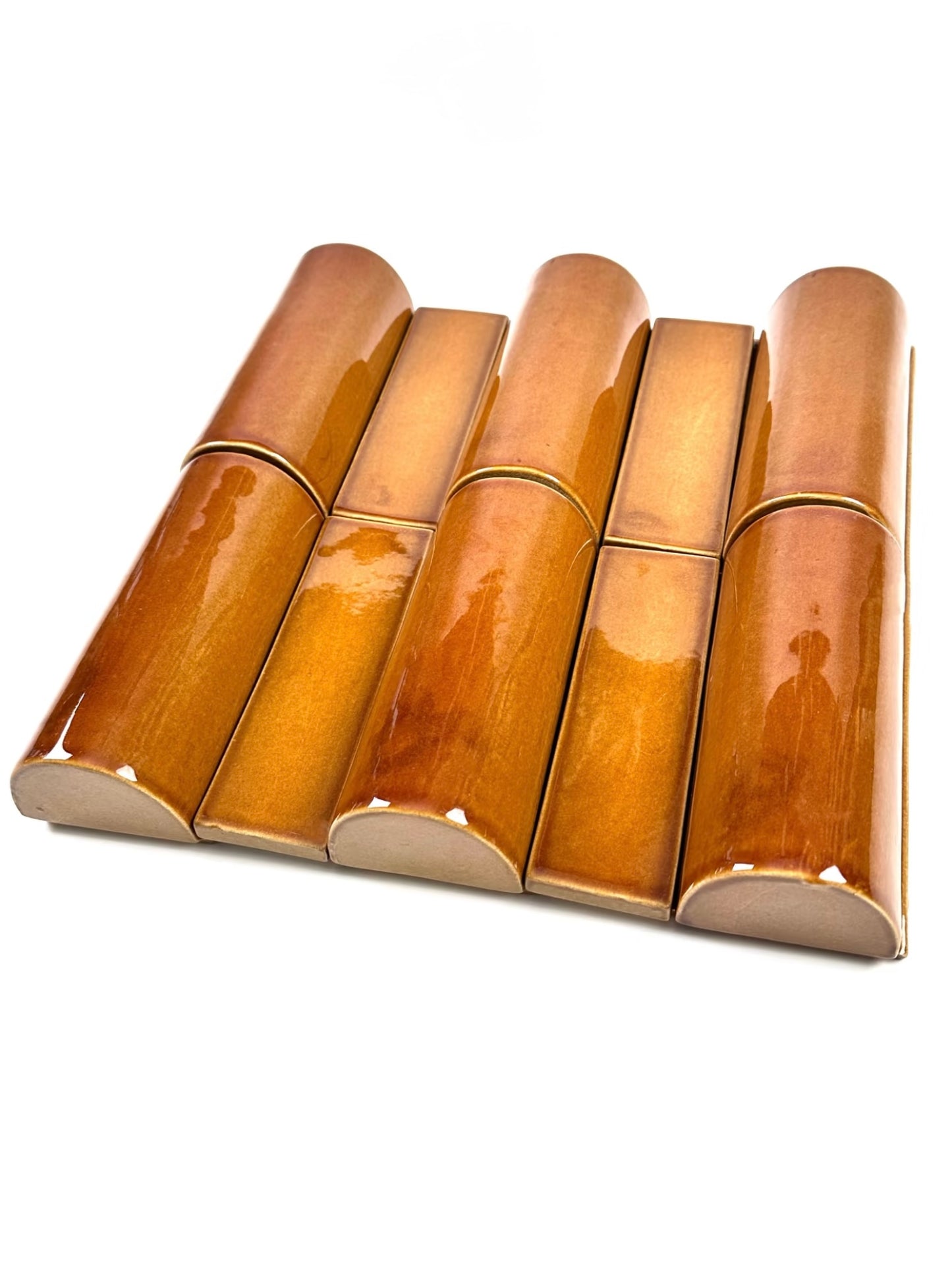 Amber Barrel Handcrafted Tile