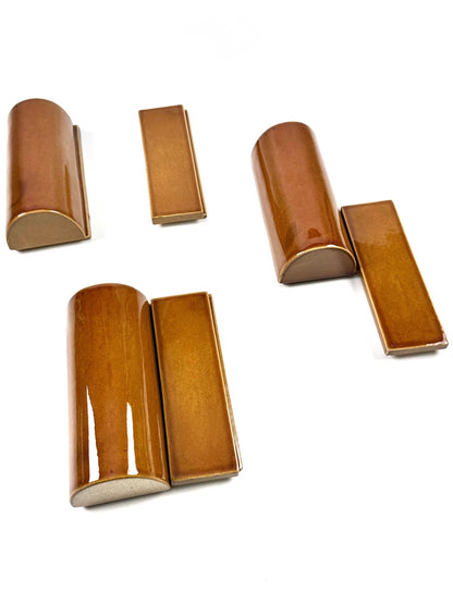 Amber Barrel Handcrafted Tile