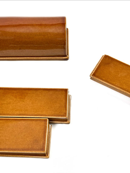 Amber Barrel Handcrafted Tile