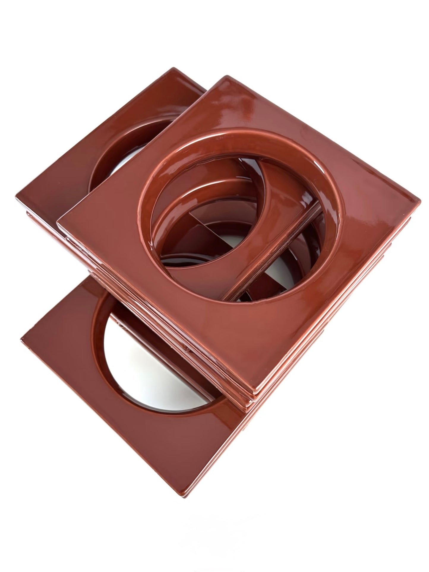 Terracotta Ring Geometric Tile