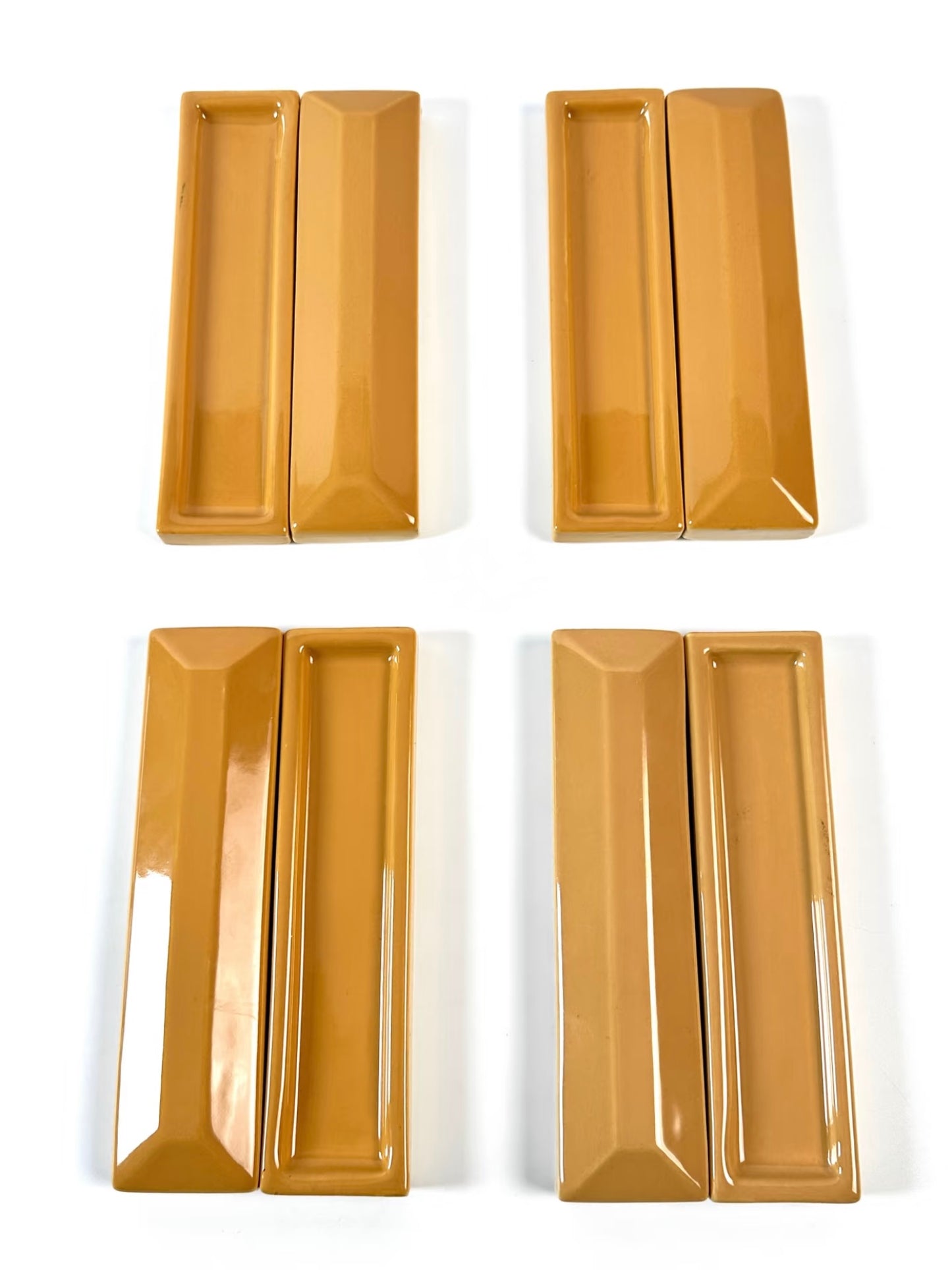 3D Glossy Mustard Relief Tile