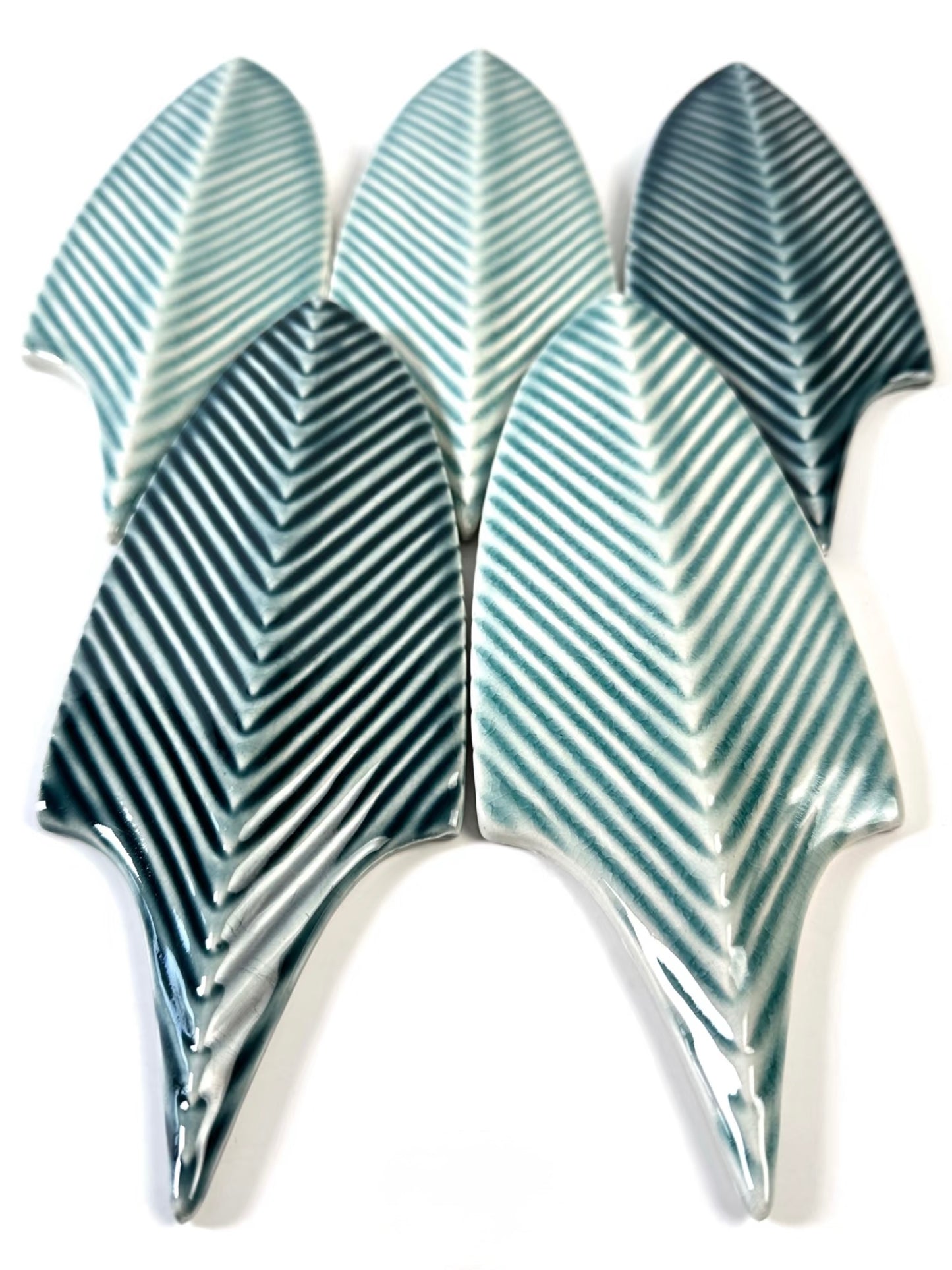 Aqua Leaf Tile