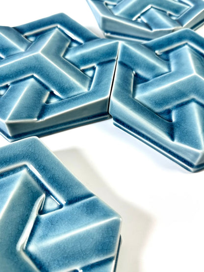 Snowflake Hexagon Tile