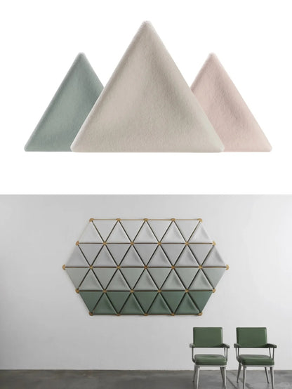 Mycelium Acoustic Panel – Modular Triangle System
