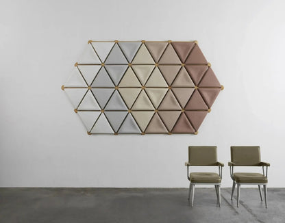 Mycelium Acoustic Panel – Modular Triangle System