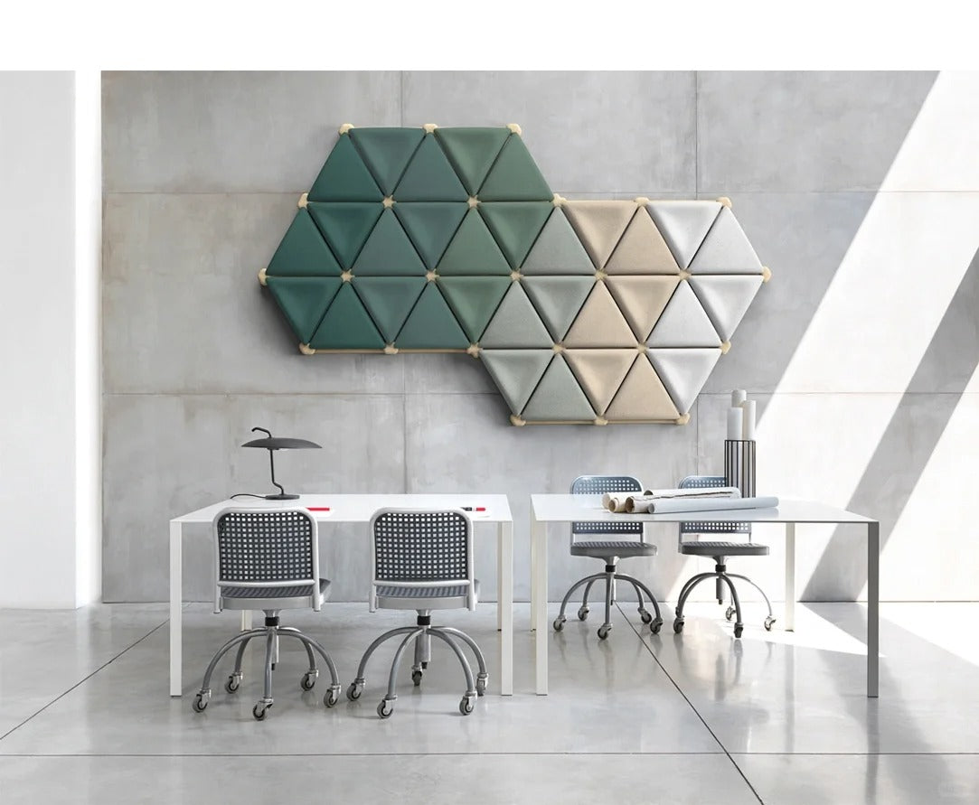 Mycelium Acoustic Panel – Modular Triangle System