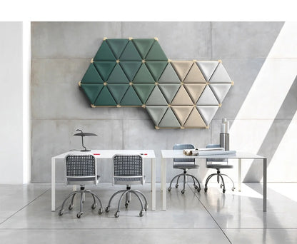 Mycelium Acoustic Panel – Modular Triangle System