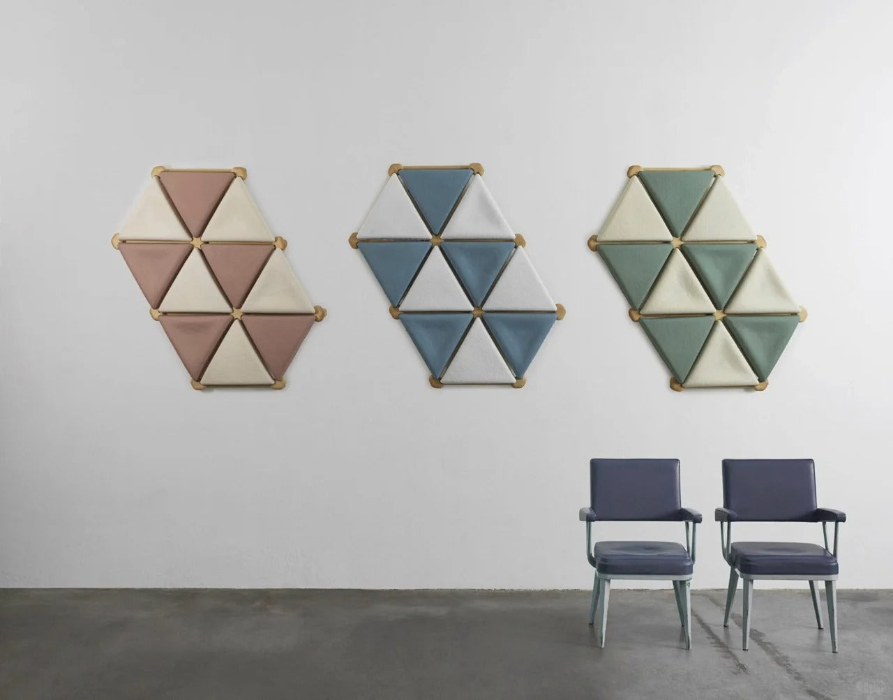 Mycelium Acoustic Panel – Modular Triangle System