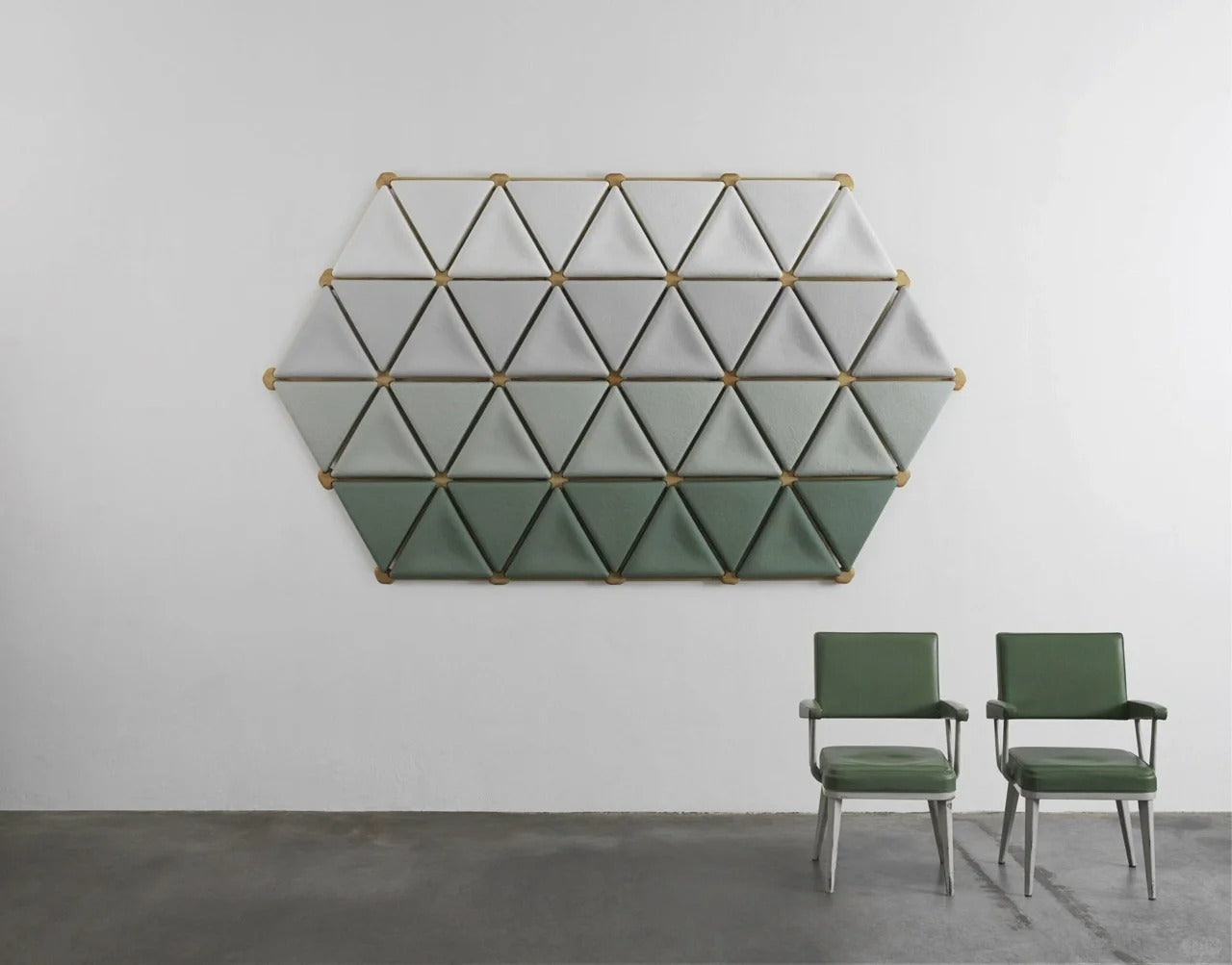 Mycelium Acoustic Panel – Modular Triangle System