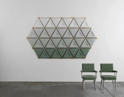 Mycelium Acoustic Panel – Modular Triangle System