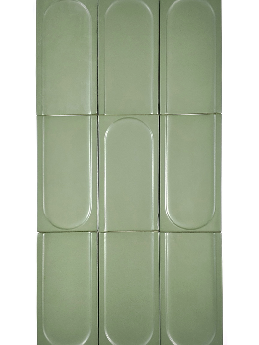 Sage Arch Relief Tile
